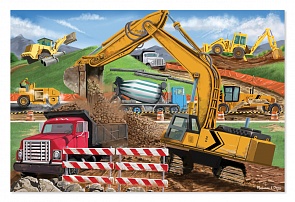 Большой напольной пазл «Строительная площадка», 48 элементов (Melissa & Doug, 8900_md)